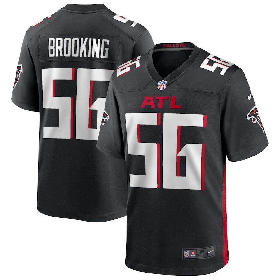 Men Atlanta Falcons 56 Keith Brooking Nike Black Game Retired Player NFL Jersey